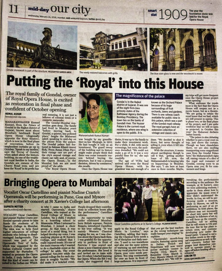 Mid day Bringing opera to mumbai article (1 of 1)